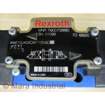 Rexroth Bosch R900708880 Valve 4WE10J40/CW110N9D K25L - New No Box