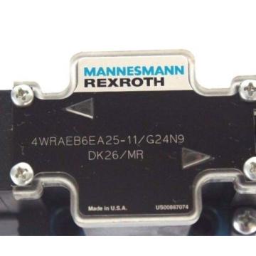 NEW MANNESMANN REXROTH 4WRAEB6EA25-11/G24N9 DK26/MR VALVE W/ 021462A 352 COIL