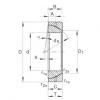 Angular contact spherical plain bearings - GE140-SX