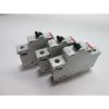 Lot of 3 ABB S261-B16 Circuit Breakers, Rated Current: 16A, Voltage: 230/400VAC