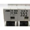 ABB S223K10A Circuit Breaker 3 Pole 10A 690V