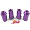 20PC PURPLE 12X1.5MM ALUMINUM RACING LOCKING LUG NUTS SET FOR HONDA ACURA TOYOTA