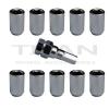 10 Piece Chrome Tuner Lugs Nuts | 12x1.25 Hex Lugs | Key Included #1 small image