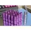 SYNERGY 12X1.5 20PC OPEN END STEEL EXTENDED LUG NUTS PURPLE LOCK+KEY #2 small image