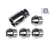 LOCKING LUG NUTS | WHEEL LOCKS |1/2X20 CHROME | OPEN ENDED BULGE ACORN