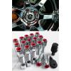 20 Pcs M14 X 1.5 Red Wheel Lug Nut Bolts With Security Caps +Key+Socket For Audi #1 small image