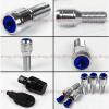 20 Pcs M14 X 1.5 Blue Wheel Lug Nut Bolts With Security Cap +Key+Socket For Audi