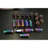 NEO Chrome Titanium JDM LUG NUTS 12X1.25  20 pcs locks key SUBARU #1 small image