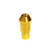 Type-4 50mm Wheel Rim Closed End Lug Nuts 20 PCS Set M12 X 1.5 GOLD w/ LOCK