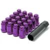 MUTEKI WHEEL LOCK LUG NUT M12x1.5 PURPLE CLOSED END SPLINE 41886L