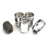 (4) 1/2 ACORN WHEEL LOCKS (1) PUZZLE KEY ANTI THEFT SECURITY LUG NUTS