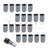20 Piece 12x1.5 Chrome Tuner Lugs Nuts | Hex Lugs | Key Included #1 small image