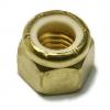 Brass Nylon Insert Lock Hex Nut UNC 1&#034;-8 Solid Brass Nylon Lock Nuts -QTY 100 #2 small image