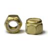 Brass Nylon Insert Lock Hex Nut UNC 1&#034;-8 Solid Brass Nylon Lock Nuts -QTY 100 #4 small image