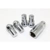 24 Chrome Acorn Lug Nuts Locks 14x1.5 1.75&#034; Tahoe Escalade Silverado Suburban