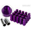 Godspeed Type4 50mm 31g FORGED RIM WHEEL LOCK LUG NUTS 12x1.5 w/ Key PURPLE e