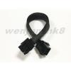 100PCS Black Sleeved PCI Express 6pin to 8pin Video Card Power Adapter Cable