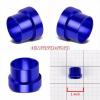 Blue Aluminum Male Hard Steel Tubing Sleeve Oil/Fuel 10AN AN-10 Fitting Adapter