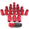 20PC FOR HONDA ACURA 12X1.5MM ALUMINUM RACING LOCKING LUG NUTS SET RED