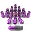 20PC PURPLE 12X1.5MM ALUMINUM RACING LOCKING LUG NUTS SET FOR HONDA ACURA TOYOTA