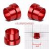 Red Aluminum Male Hard Steel Tubing Sleeve Oil/Fuel 10AN AN-10 Fitting Adapter