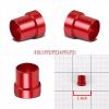 Red Aluminum Male Hard Steel Tubing Sleeve Oil/Fuel 6AN AN-6 Fitting Adapter #2 small image