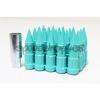 Z Racing Spike Tiffany Blue Lug Nuts Steel 12X1.5mm Extended Tuner Open Key