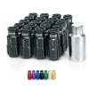 BLACK Tuner Anti-Theft Wheel Security Locking Lug Nuts 51mm M12x1.5 20pcs #1 small image