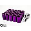 Z RACING INNER HEX STEEL PURPLE ROUNDED TUNER 20 PCS 12X1.25MM LUG NUTS KEY #1 small image