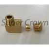 Elbow Pipe Brass Adapter Coupler Connector W/Ferrule Sleeve(M18*1.5 x PT3/8) Ф12