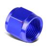 BLUE 3-AN TUBE SLEEVE NUT FLARE FITTING ADAPTER FOR ALUMINUM/STEEL HARD LINE #1 small image