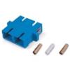 SC Duplex SM Adapter, Blue Housing with Zirconia sleeve #1 small image