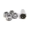 Bull Lock Open Ended Wheel Locks Chrome Fits: Mazda M12xP1.50