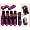 WORK RACING RS-R EXTENDED FORGED ALUMINUM LOCK LUG NUTS 12 X 1.25 PURPLE OPEN S #1 small image