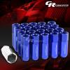 FOR DTS/STS/DEVILLE/CTS 20X EXTENDED ACORN TUNER WHEEL LUG NUTS+LOCK+KEY BLUE #1 small image