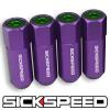 SICKSPEED 4 PC PURPLE/GREEN CAPPED ALUMINUM EXTENDED TUNER LUG NUTS 1/2x20 L25 #1 small image