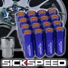 SICKSPEED 16 PC BLUE/ORANGE CAPS ALUMINUM 60MM LOCKING LUG NUTS 12X1.25 L11 #1 small image