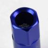 20PC M12 X 1.5 EXTENDED ALUMINUM LUG NUT/WHEEL RIM LOCK+ADAPTER KEY BLUE