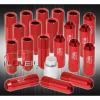 FOR HONDA M12x1.5MM LOCKING LUG NUTS TRACK EXTENDED OPEN 20 PIECES KEY UNIT RED #1 small image