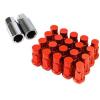 GODSPEED RED M12X1.5MM T4 EXTENDED RIM WHEEL LUG NUTS NUT WITH LOCK CIVIC EG EF