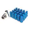 M12 X 1.5mm Aluminum Wheel Lug Nuts 20pcs w/ Lock Fit GS350 IS300 IS350 RCF Blue