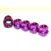 NNR OPEN ENDED SPLINE LUG NUT WHEEL LOCK SET PURPLE 12X1.25 NNR-LN-WLOS12125PR