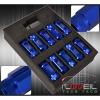 FOR INFINITI 12MMX1.25 LOCKING LUG NUTS ROAD RACE ALUMINUM TALL WHEEL RIMS BLUE