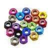 M5 Aluminum Alloy Nylon Lock Nut Multi-Color QTY 10