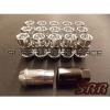 NRG SILVER 100 SERIES OPEN ENDED LUG NUTS 12X1.5MM 17PCS SET WITH LOCK FOR HONDA #1 small image