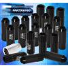 UNIVERSAL M12x1.5MM EXTENDED CNC ALUMINUM JDM VIP LUG NUT LOCKING KEY SET BLACK