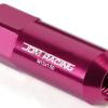 FOR DTS STS DEVILLE CTS 20 PCS M12 X 1.5 ALUMINUM 60MM LUG NUT+ADAPTER KEY PINK #2 small image