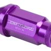 20X RACING RIM ACORN TUNER ALUMINUM WHEEL LOCK LUG NUTS + 1X ADAPTER KEY PURPLE #2 small image