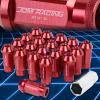 20pcs M12x1.5 Anodized 50mm Tuner Wheel Rim Locking Acorn Lug Nuts+Key Red #1 small image