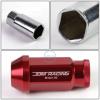 20pcs M12x1.5 Anodized 50mm Tuner Wheel Rim Locking Acorn Lug Nuts+Key Red #5 small image